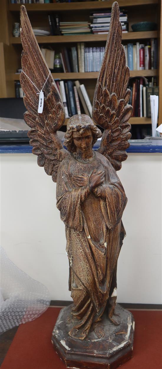 A large composition of an arch-angel height 91cm
